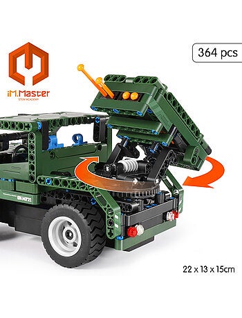 Im.master kit de construction de voiture rc militaire 2 en 1 - 364 pièces.