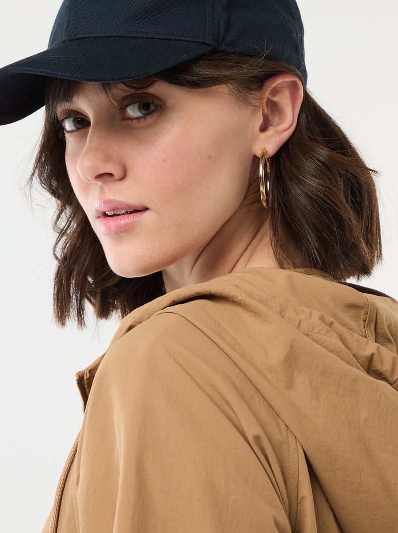 Imperméable à capuche Beige - Kiabi