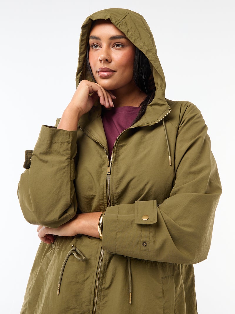 Imperméable à capuche Vert - Kiabi