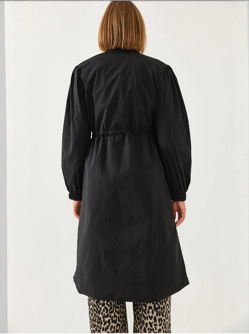 Imperméable long à taille élastique bianco lucci Noir - Kiabi
