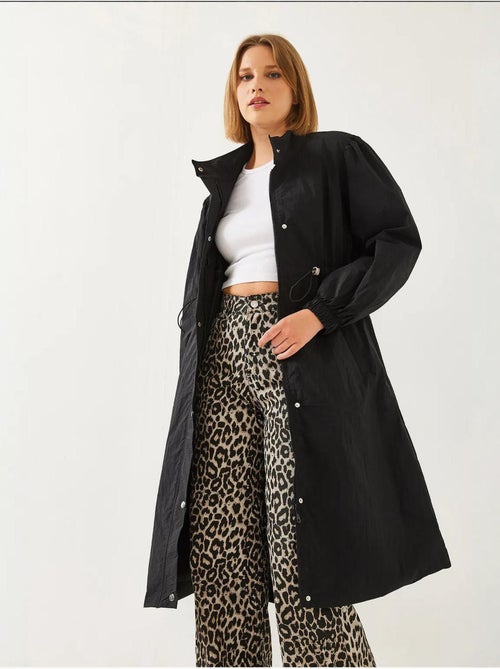 Imperméable long à taille élastique bianco lucci - Kiabi