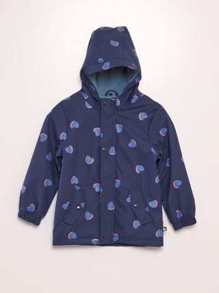 Imperméable motif 'cœur'