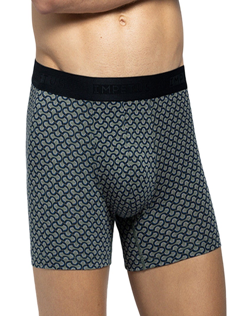 Impetus - Boxer Dauville pour homme coton et modal Vert - Kiabi