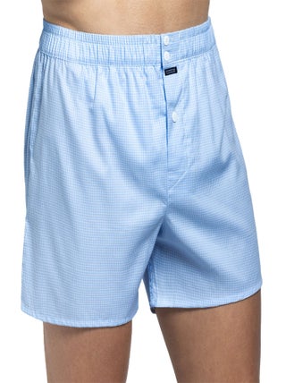 Impetus - Caleçon en coton avec suspensoir American boxer à motif vichy