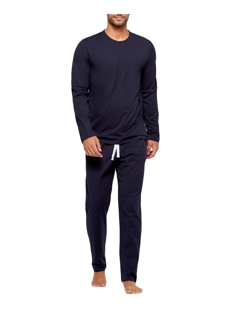 Impetus - Pyjama long en coton bio organique Bleu - Kiabi