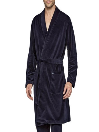 Impetus - Robe de chambre longue en velours Barite