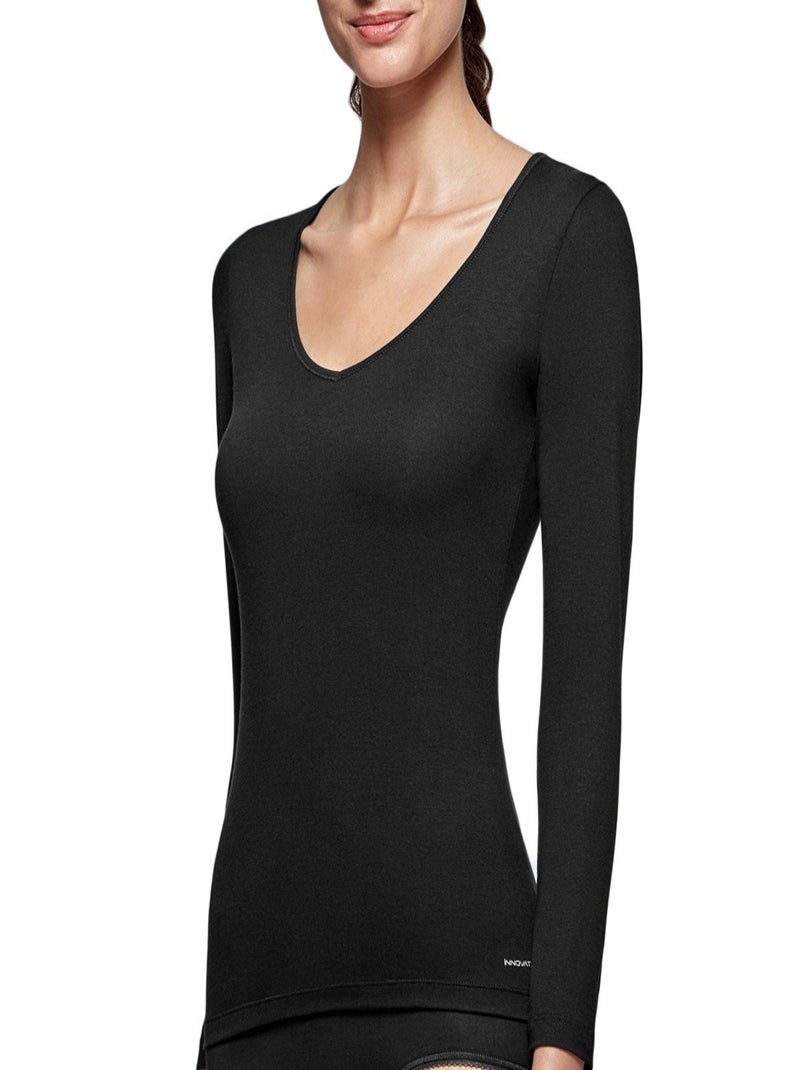 Six2 Tee-shirt manches courtes thermorégulateur Noir Taille L Réf. TS1