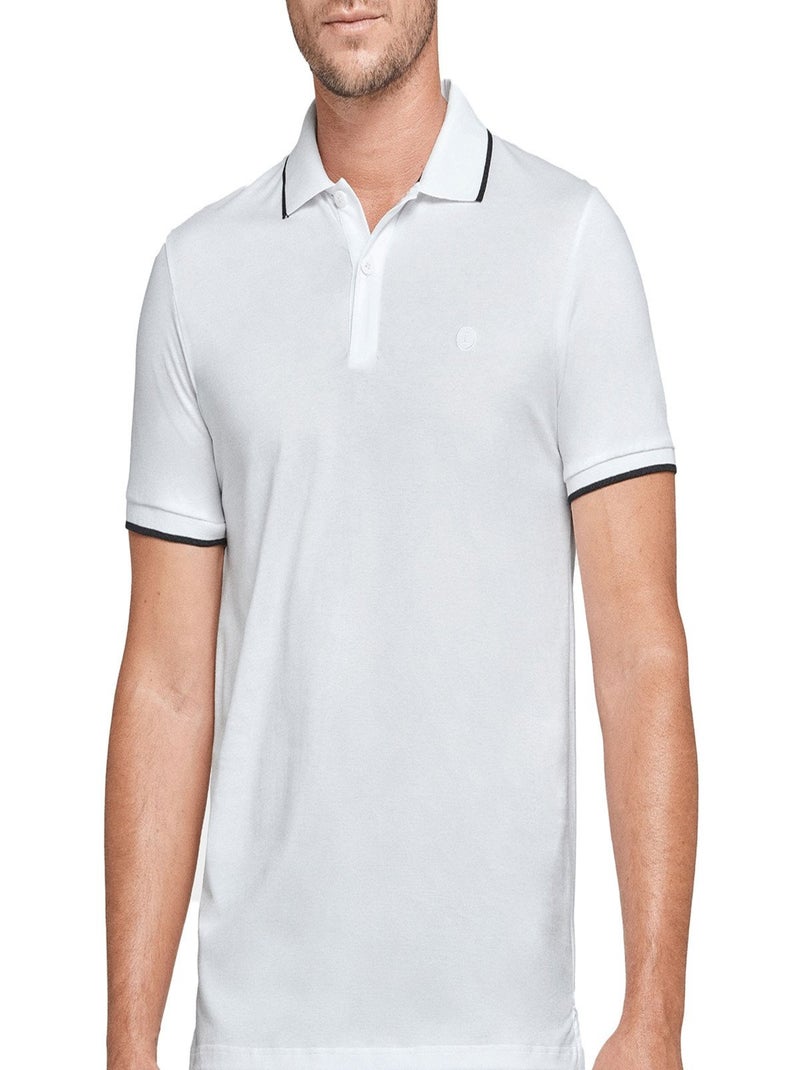 Impetus Beachwear - Polo en coton manches courtes Blanc - Kiabi