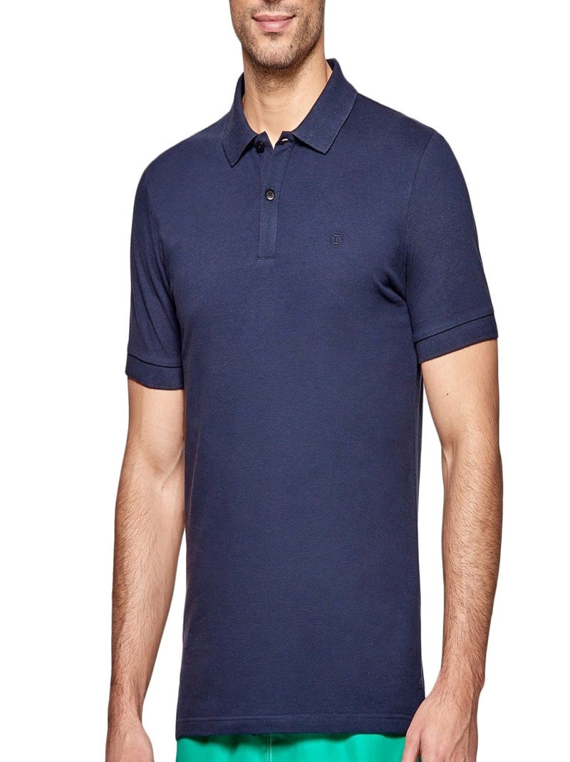 Impetus Beachwear - Polo en coton manches courtes Livorno Bleu - Kiabi