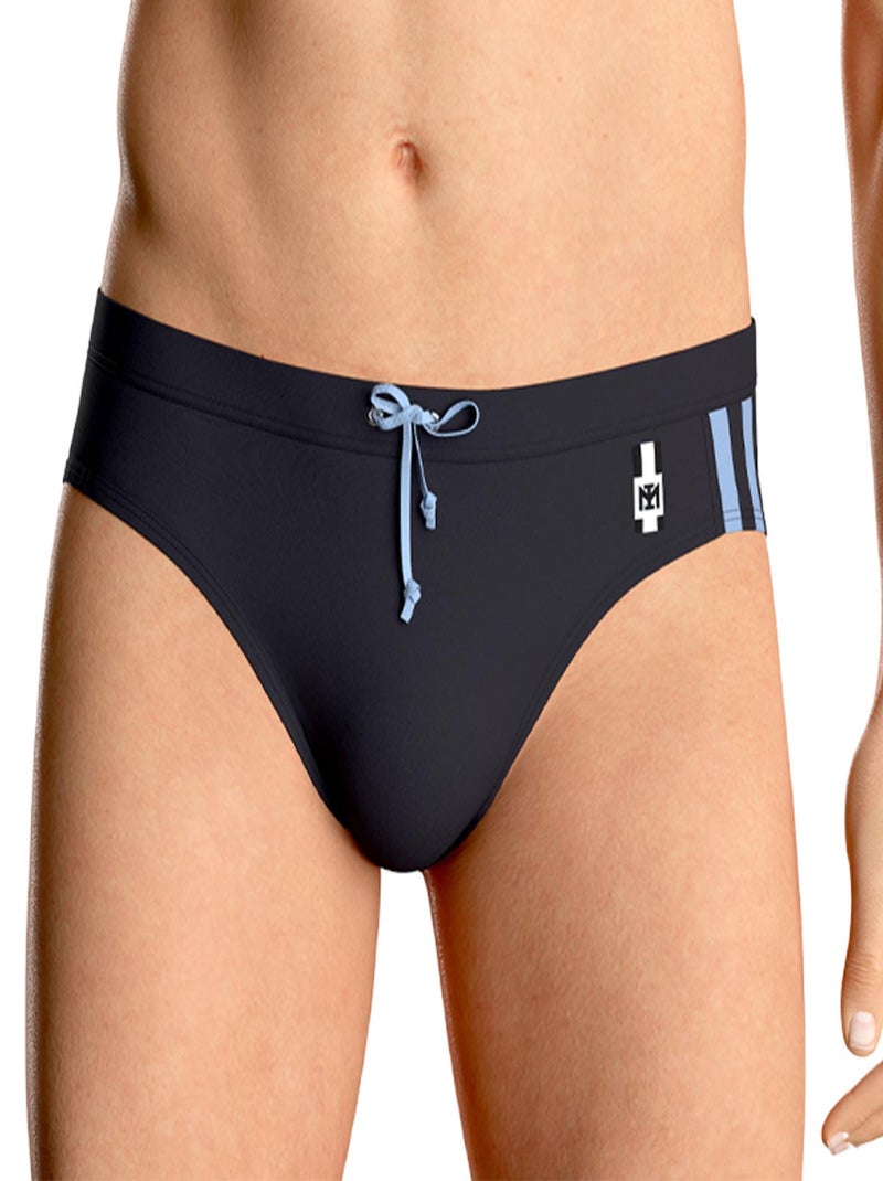 Impetus Beachwear - Slip de bain Postillo logo imprimé Noir - Kiabi