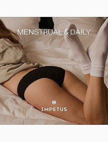 Impetus | Culotte menstruelle nuit taille haute absorbante coton