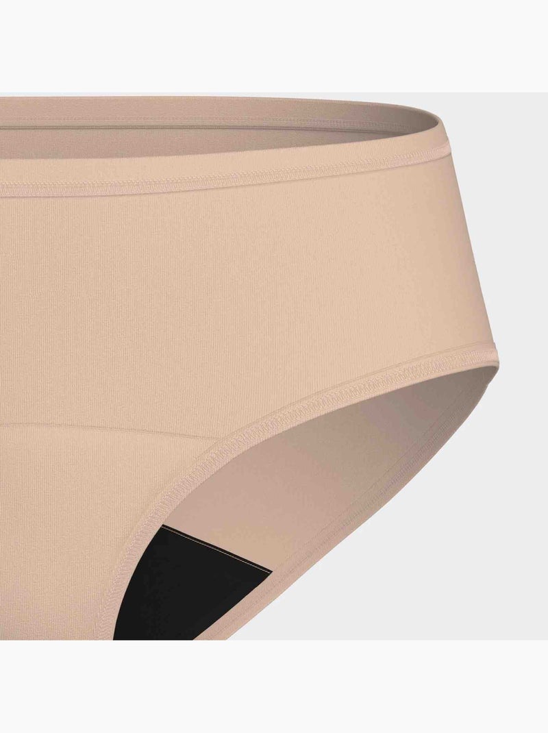 Impetus | Culotte menstruelle taille haute coton absorbante réutilisable Beige - Kiabi