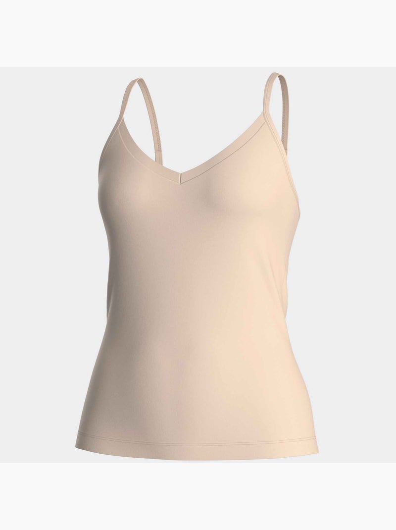 Impetus | Débardeur femme Lyocell col V confortable respirant Beige - Kiabi