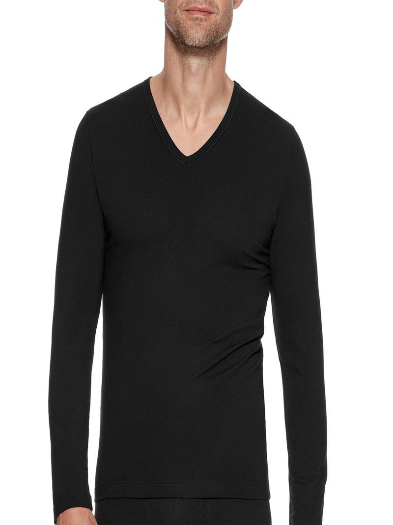 Impetus Innovation - Tricot de peau col V manches longues régulateur Noir - Kiabi