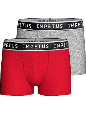 Impetus | Lot de 2 boxers garçon coton confortable respirant