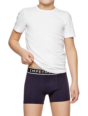 Impetus | Lot de 2 boxers garçon coton confortable respirant