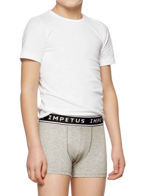 Impetus | Lot de 2 boxers garçon coton confortable respirant - Kiabi