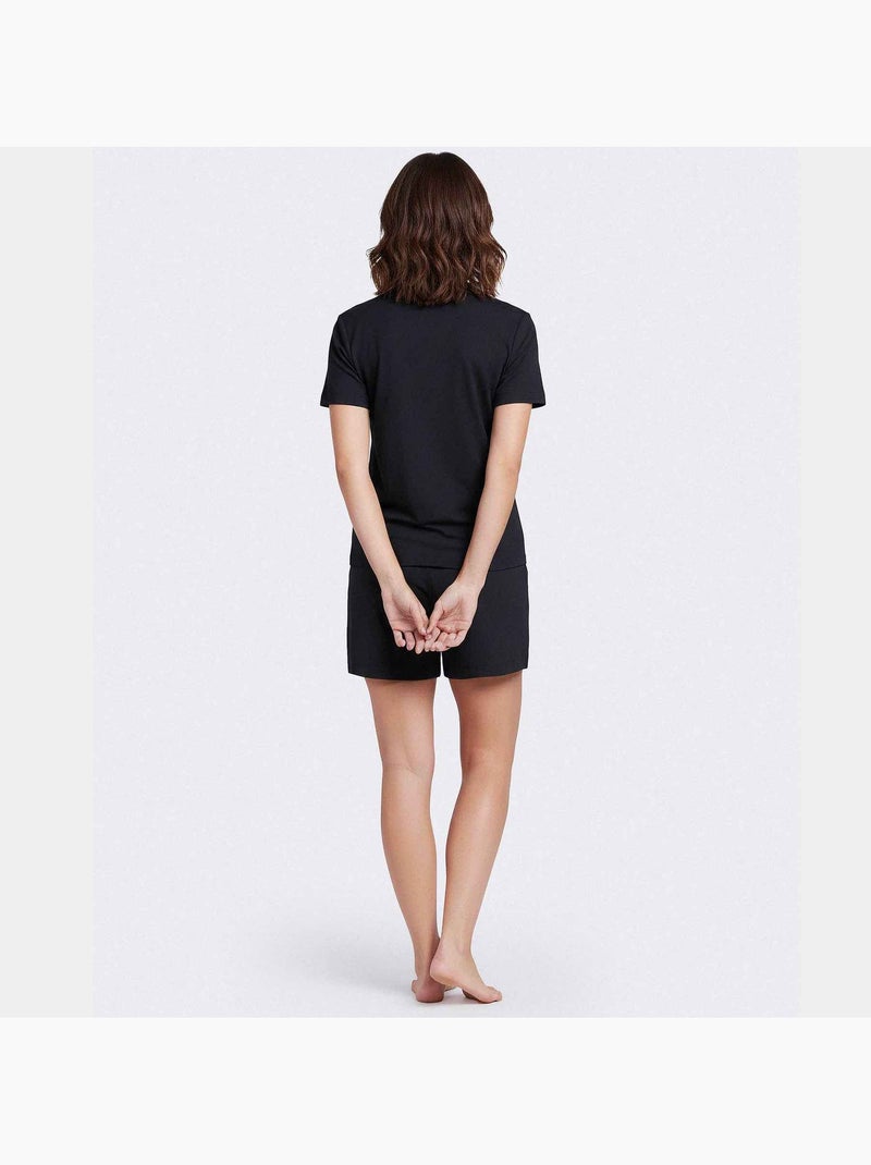 Impetus | Pyjama femme Lyocell manches courtes confortable respirant Bleu marine - Kiabi