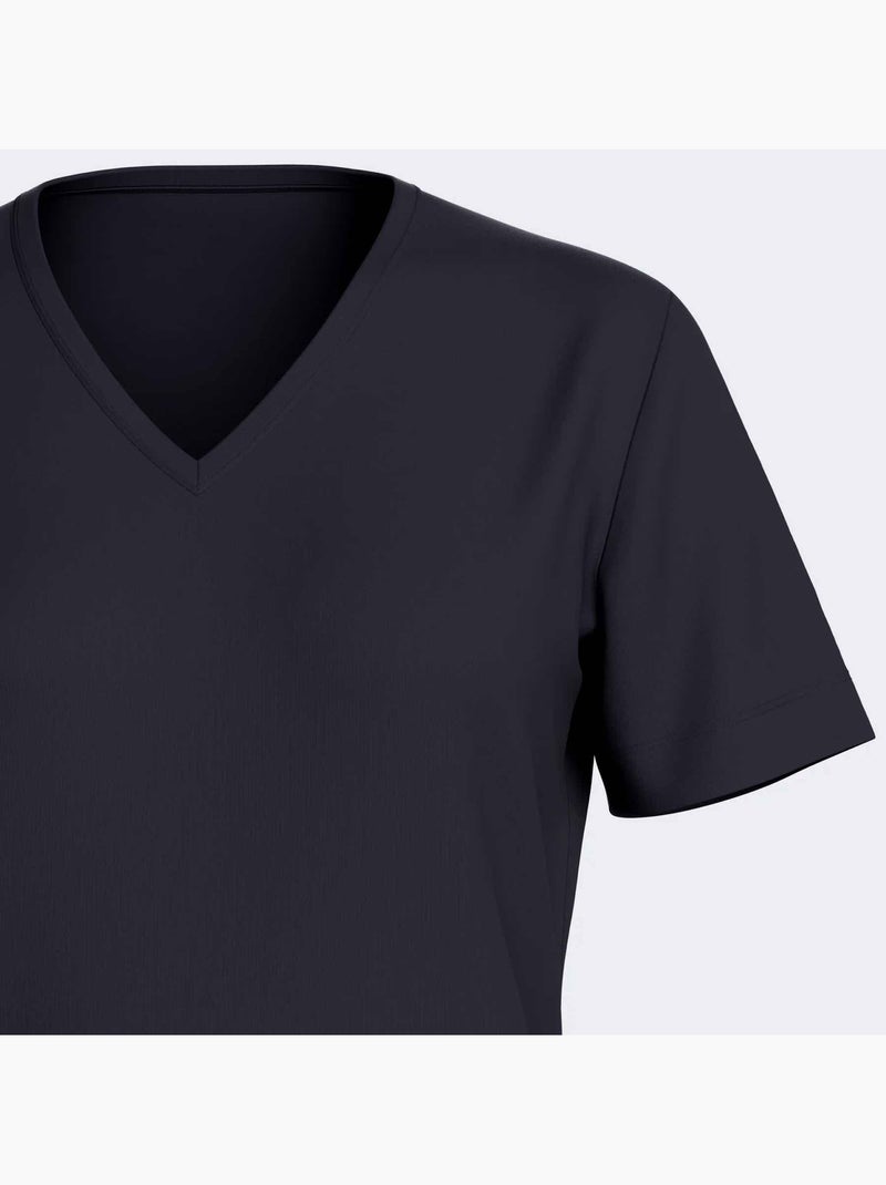 Impetus | Pyjama femme Lyocell manches courtes confortable respirant Bleu marine - Kiabi