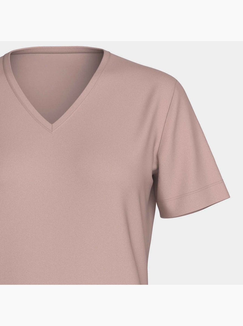 Impetus | Pyjama femme Lyocell manches courtes confortable respirant Vieux rose - Kiabi