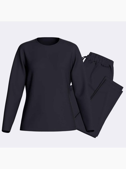 Impetus | Pyjama femme manches longues Lyocell confortable respirant - Kiabi Impetus | Pyjama femme manches longues Lyocell confortable respirant - Kiabi