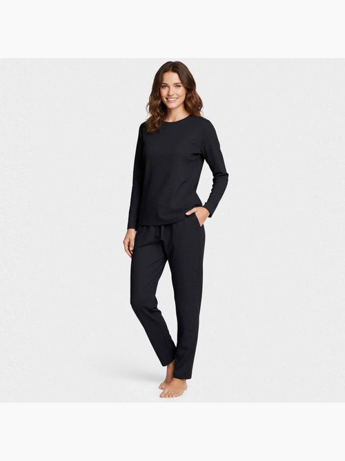 Impetus | Pyjama femme manches longues Lyocell confortable respirant - Kiabi Impetus | Pyjama femme manches longues Lyocell confortable respirant - Kiabi