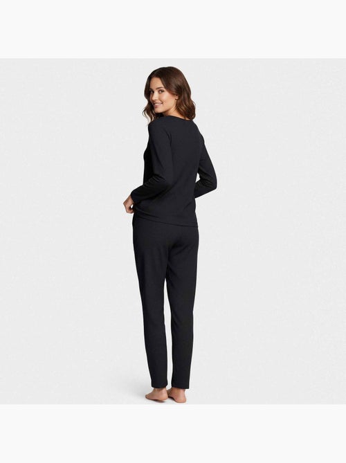 Impetus | Pyjama femme manches longues Lyocell confortable respirant - Kiabi Impetus | Pyjama femme manches longues Lyocell confortable respirant - Kiabi