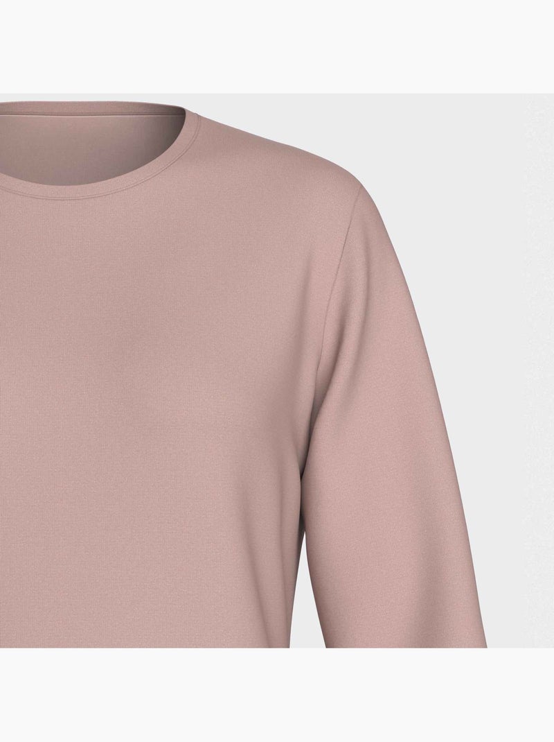 Impetus | Pyjama femme manches longues Lyocell confortable respirant Vieux rose - Kiabi