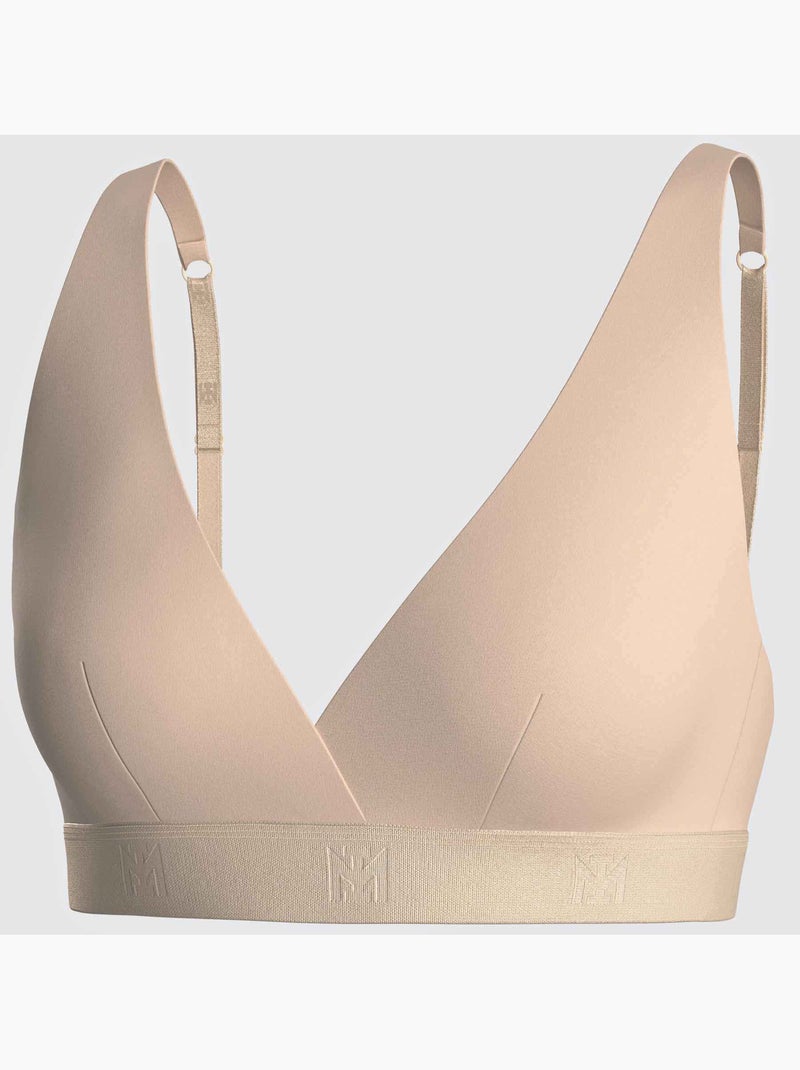 Impetus | Soutien-gorge triangulaire femme Lyocell sans armature seconde peau Beige - Kiabi