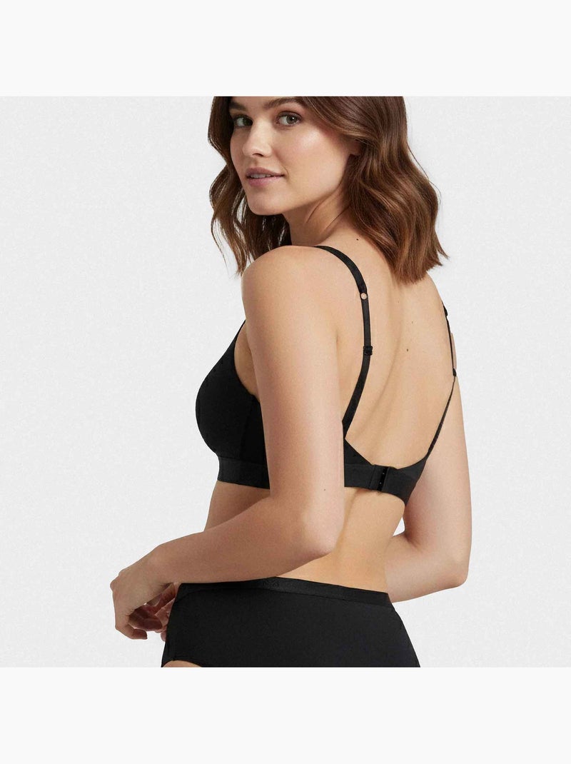 Impetus | Soutien-gorge triangulaire femme Lyocell sans armature seconde peau Noir - Kiabi