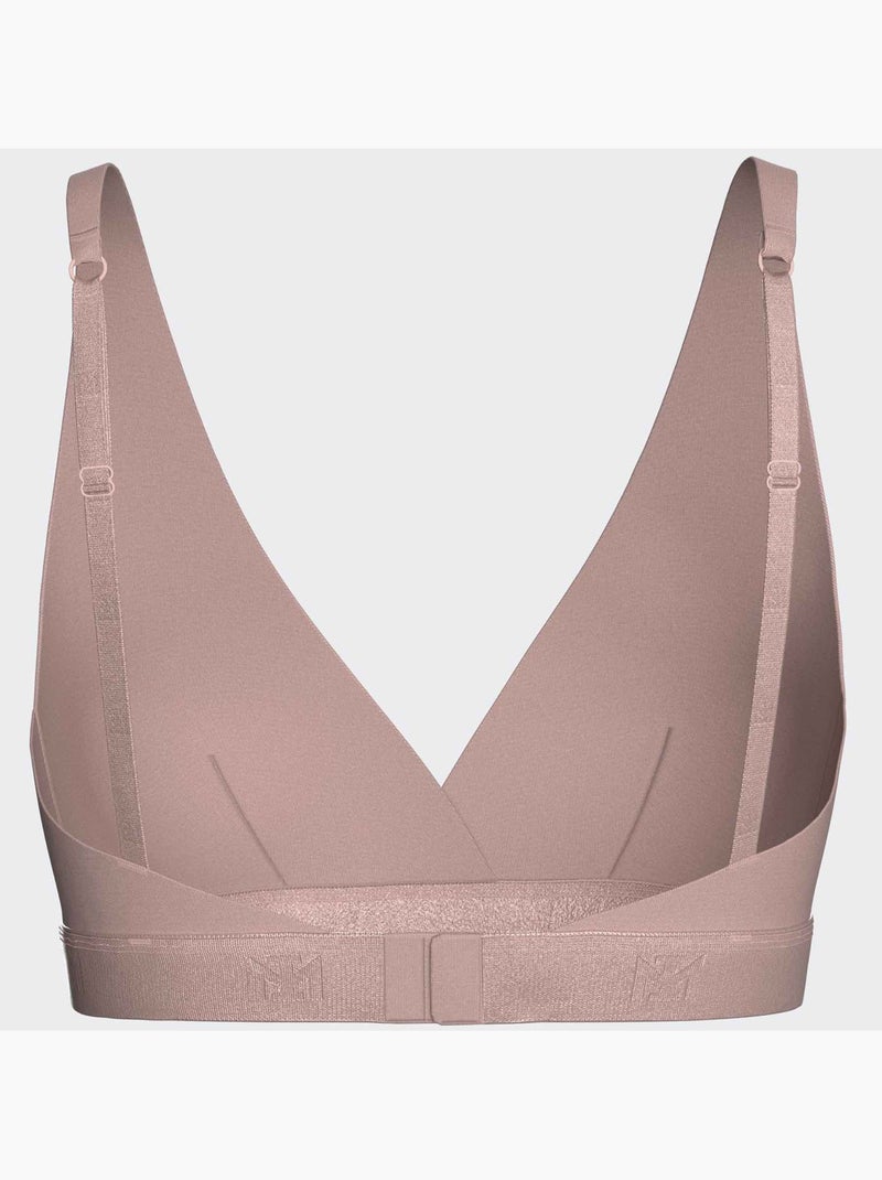 Impetus | Soutien-gorge triangulaire femme Lyocell sans armature seconde peau Vieux rose - Kiabi