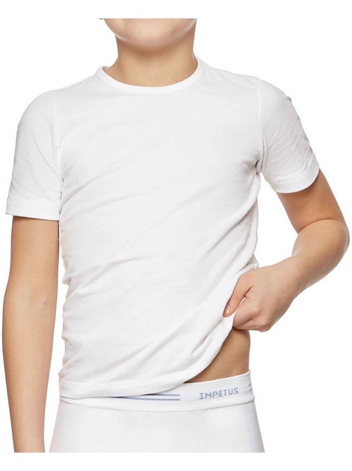 Impetus | T-shirt sous-vêtement garçon coton col rond confortable - Kiabi