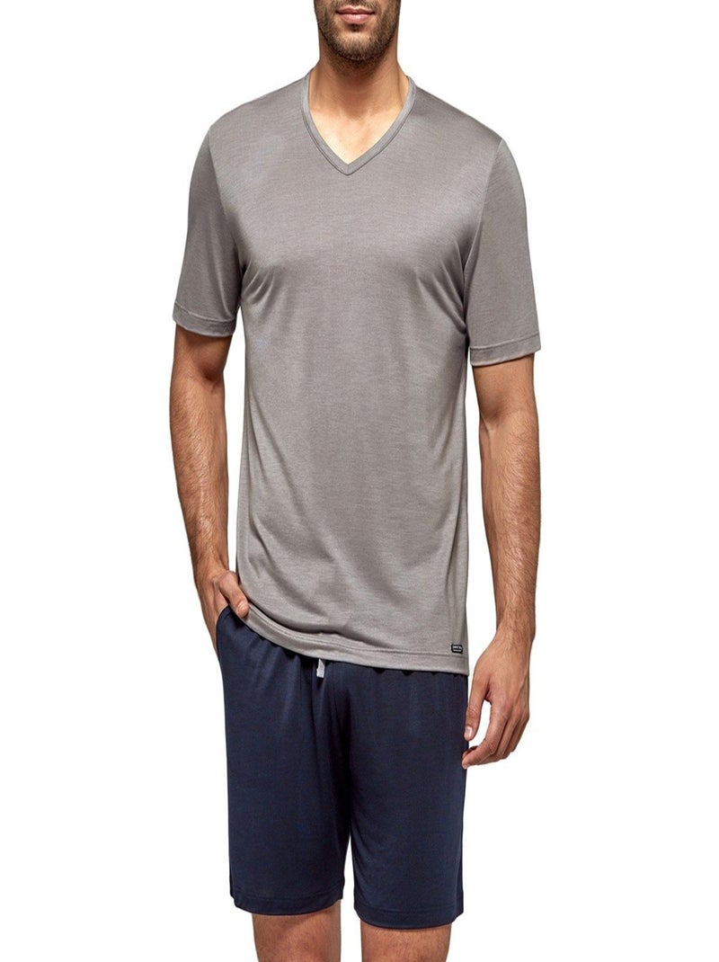 Impetus Travel Chic Travel - Pijama Para Hombre, Color Gris Topo
