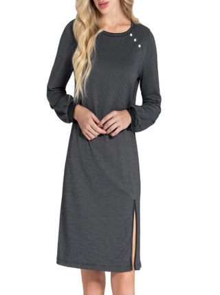 Impetus Woman - Chemise de nuit courte texturé à petit pois Sayuri