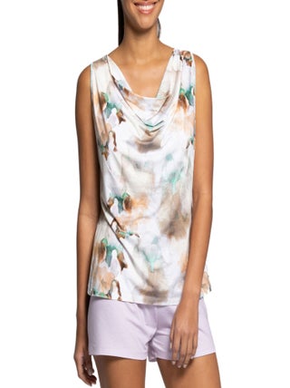 Impetus Woman - Ensemble pyjama short en lyocell et coton imprimé aquarelle Valeria