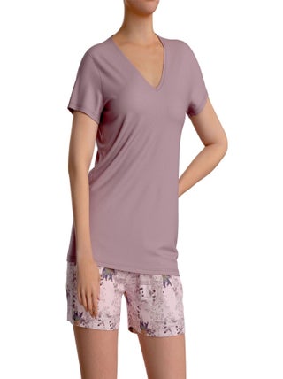 Impetus Woman - Pyjama Ginger rose fuschia avec short