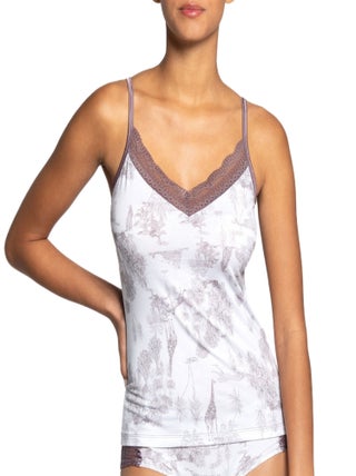 Impetus Woman - Top en modal et dentelle Havana