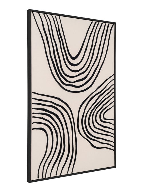 Impression sur toile Lipari - Impression sur toile, toile, noir/beige, n° 2 60x90 cm - Kiabi