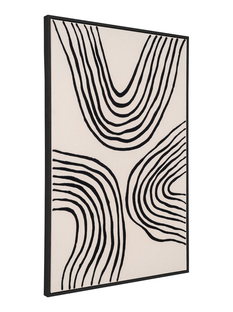 Impression sur toile Lipari - Impression sur toile, toile, noir/beige, n° 2 60x90 cm Noir Beige - Kiabi