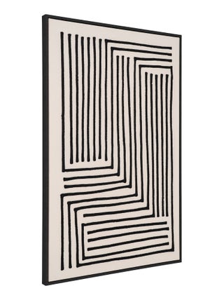 Impression sur toile Lipari - Impression sur toile, toile, noir/beige, n° 3 60x90 cm