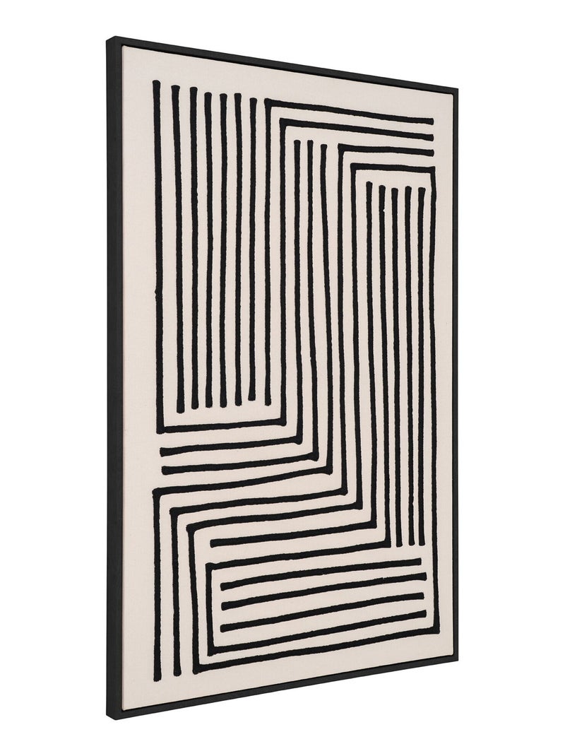 Impression sur toile Lipari - Impression sur toile, toile, noir/beige, n° 3 60x90 cm Noir Beige - Kiabi