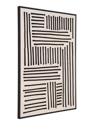 Impression sur toile Lipari - Impression sur toile, toile, noir/beige, n°1 60x90 cm