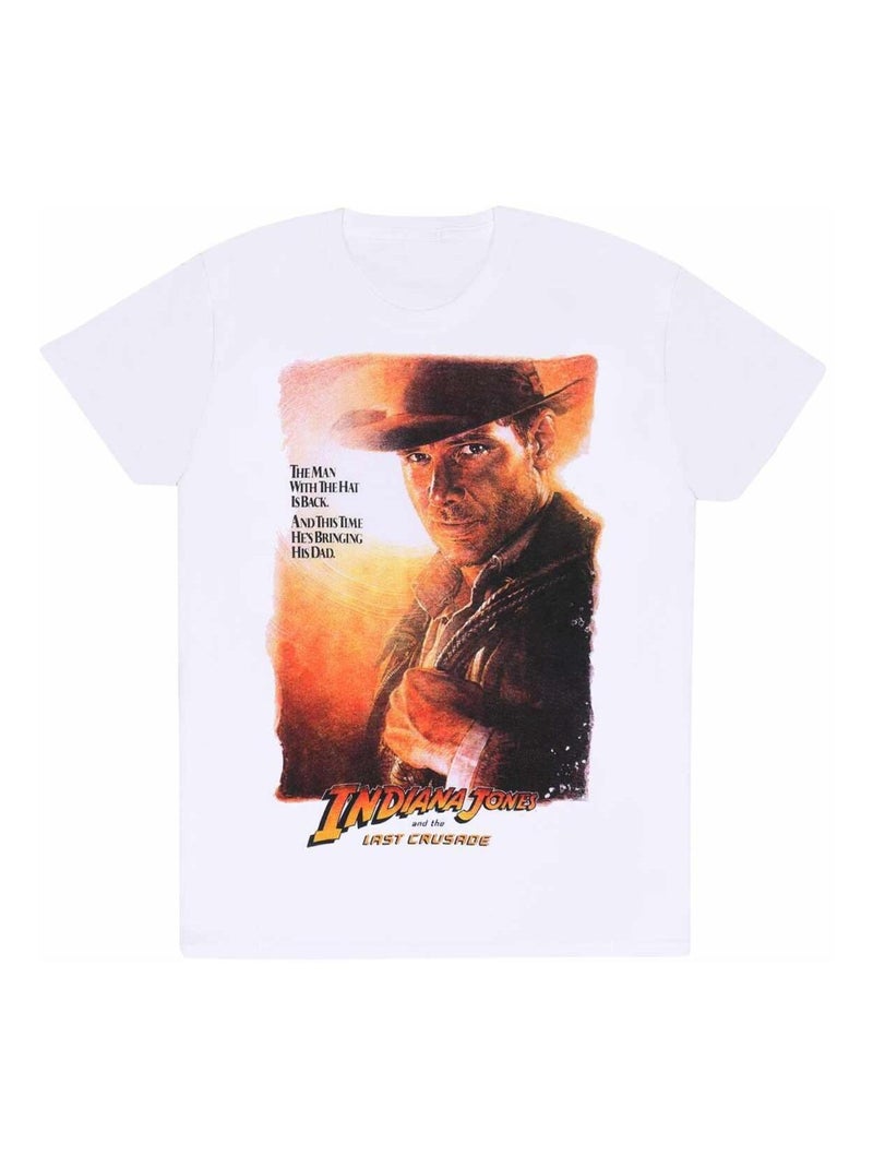 Indiana Jones - T-shirt THE LAST CRUSADE Blanc - Kiabi