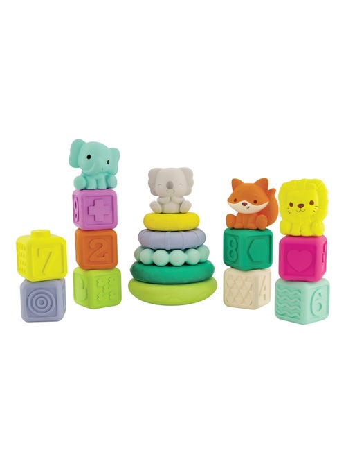 Infantino - Set sensoriel 18 pièces encastrables - Kiabi