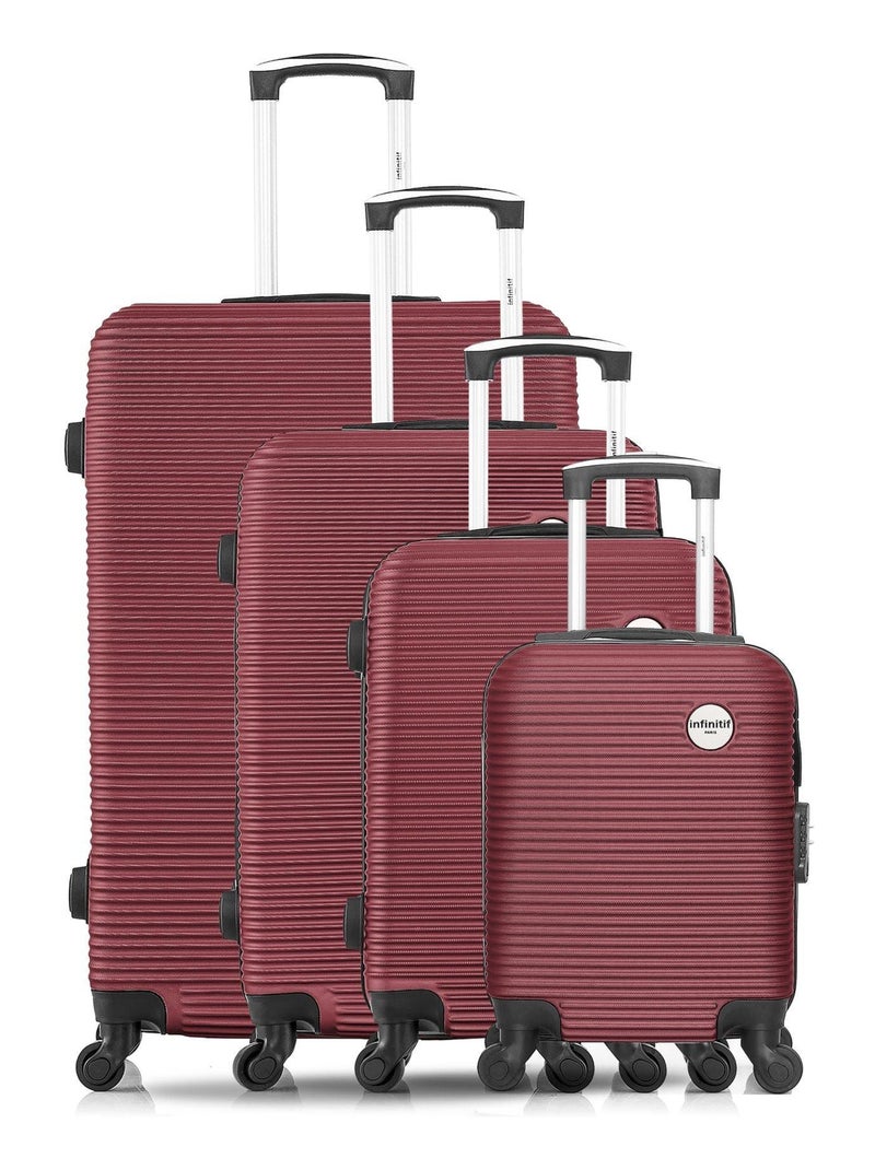 INFINITIF - SET DE 4 ABS KIEV-M 4 Roues Bordeaux - Kiabi