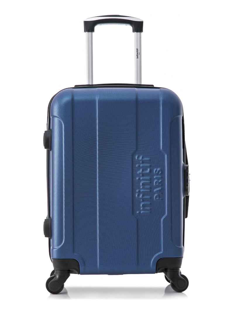 INFINITIF - Valise Cabine GRENADE 55 cm 4 Roues Bleu marine - Kiabi