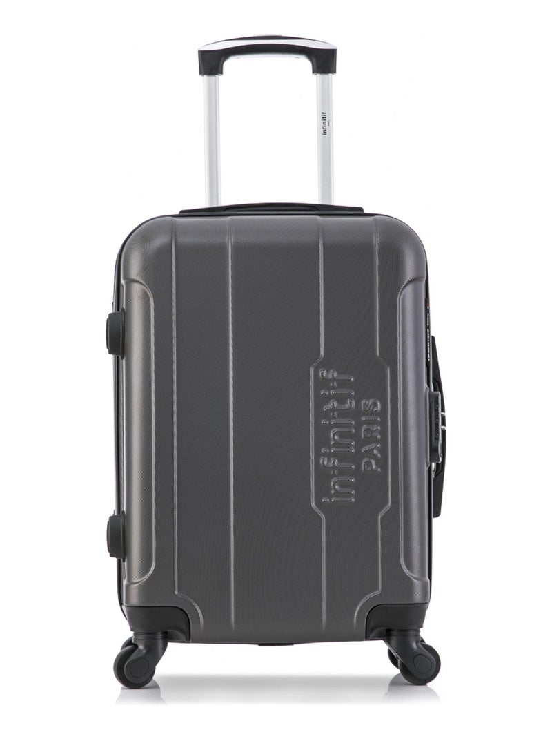INFINITIF - Valise Cabine GRENADE 55 cm 4 Roues Gris foncé - Kiabi