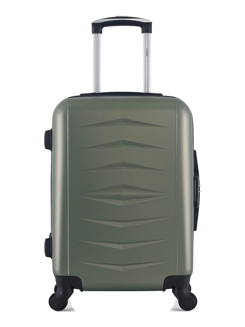 INFINITIF - Valise Cabine OVIEDO 55 cm 4 Roues Vert kaki - Kiabi