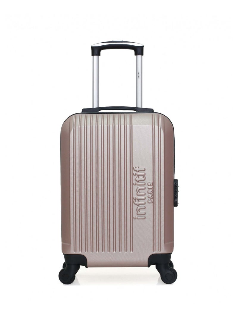 INFINITIF - Valise Cabine XS LOUBNY-E 50 cm 4 Roues Rose clair - Kiabi