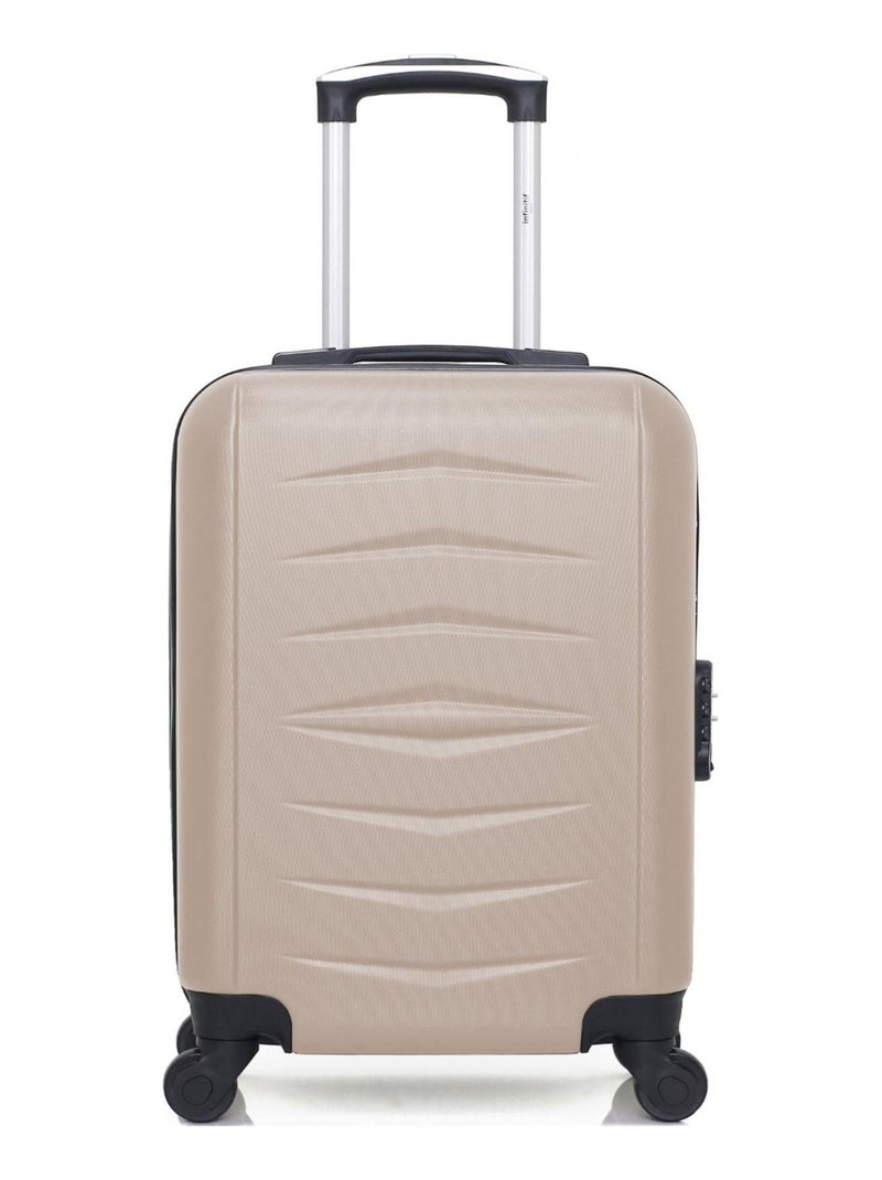 INFINITIF - Valise Cabine XXS OVIEDO 46 cm 4 Roues Beige - Kiabi